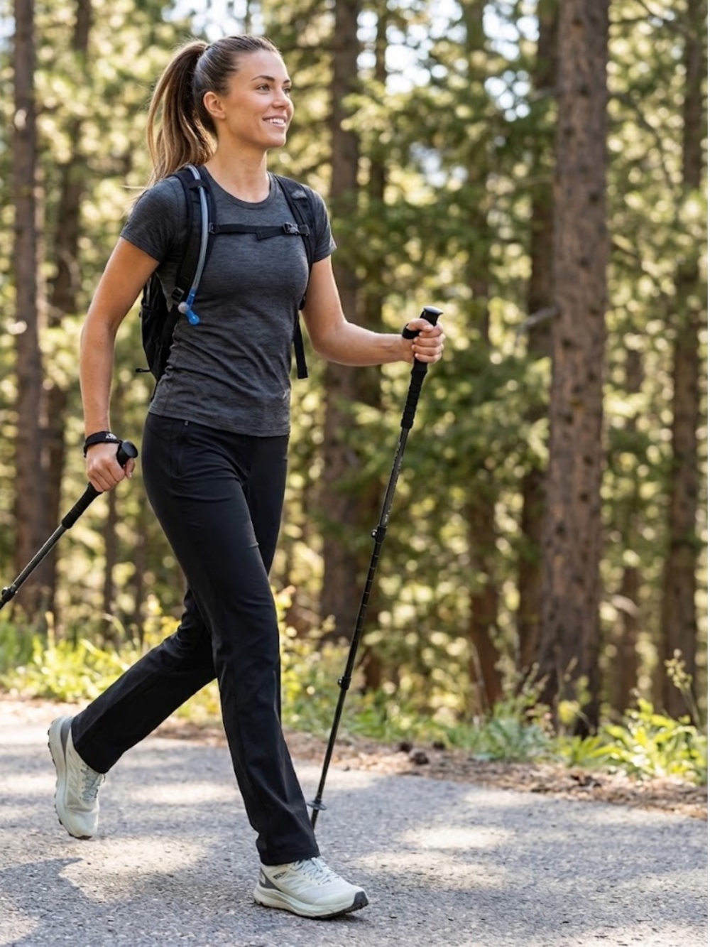 The North Face Black Active Pants – Stretch Straight Leg .